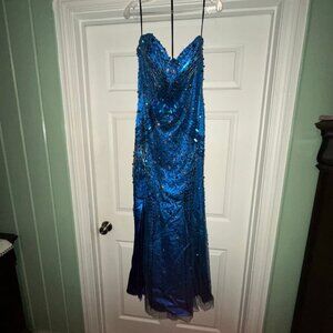 Formal dress with gemstone sequins